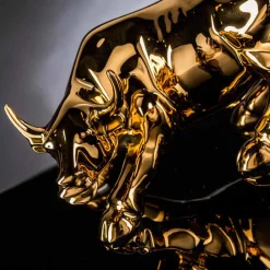 Viadurini Living Deko Artikel Und Wohnaccessoires-Handgefertigtes Keramik Ornament in Bull-Form Made in Italy - Bulino