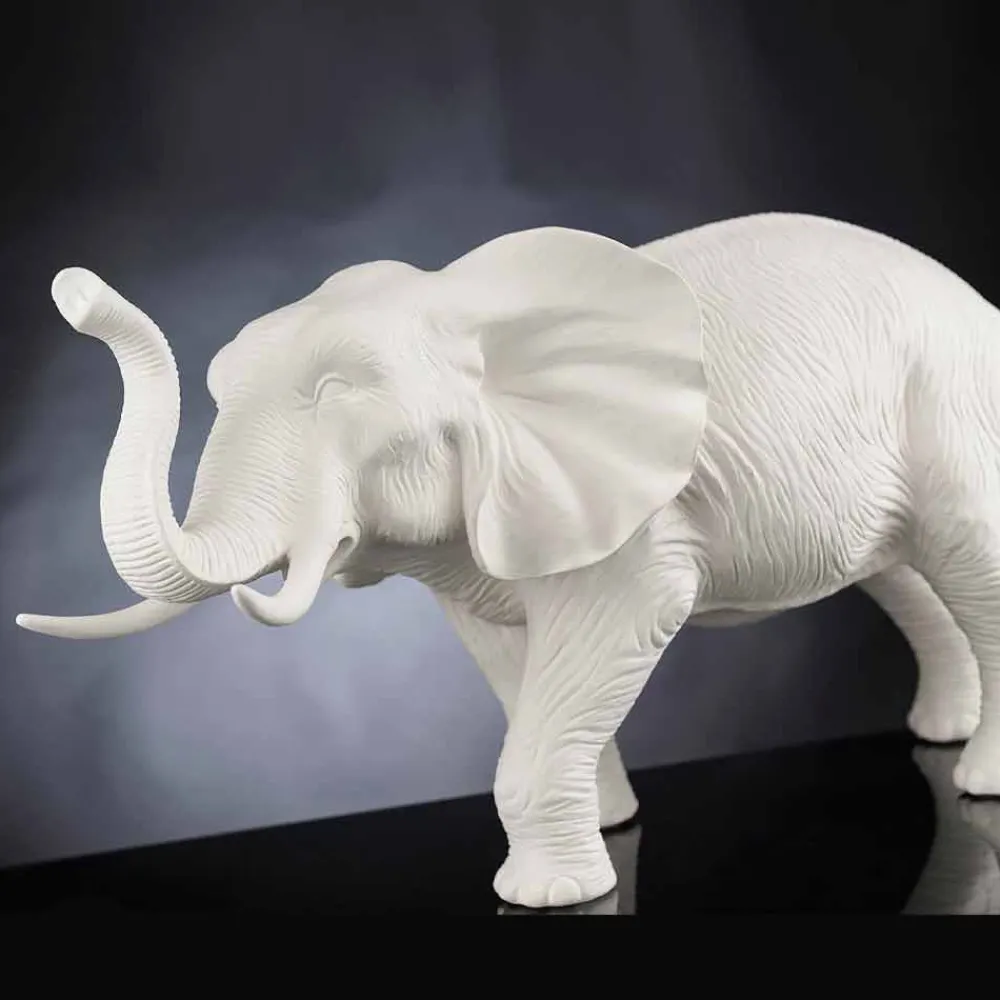 Viadurini Living Deko Artikel Und Wohnaccessoires-Handgefertigtes Keramikornament in Elefantenform Made in Italy - Fante