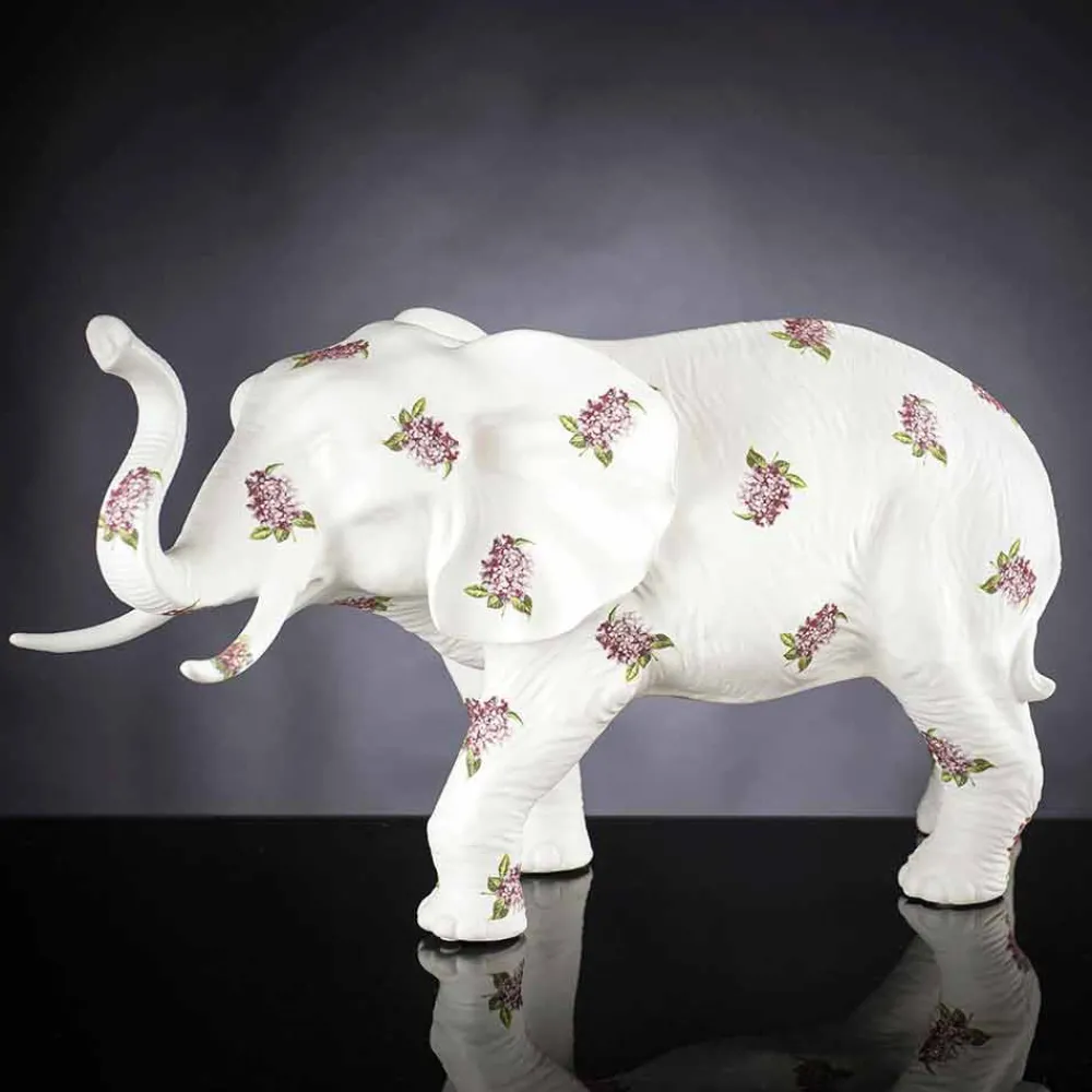 Viadurini Living Deko Artikel Und Wohnaccessoires-Handgefertigtes Keramikornament in Elefantenform Made in Italy - Fante