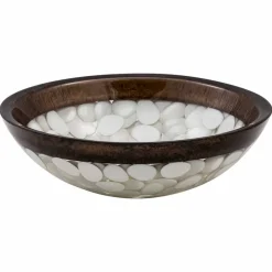 Viadurini Bathroom Harzwaschbecken-Handgefertigtes Rundwaschbecken aus Harz, Buguggiate