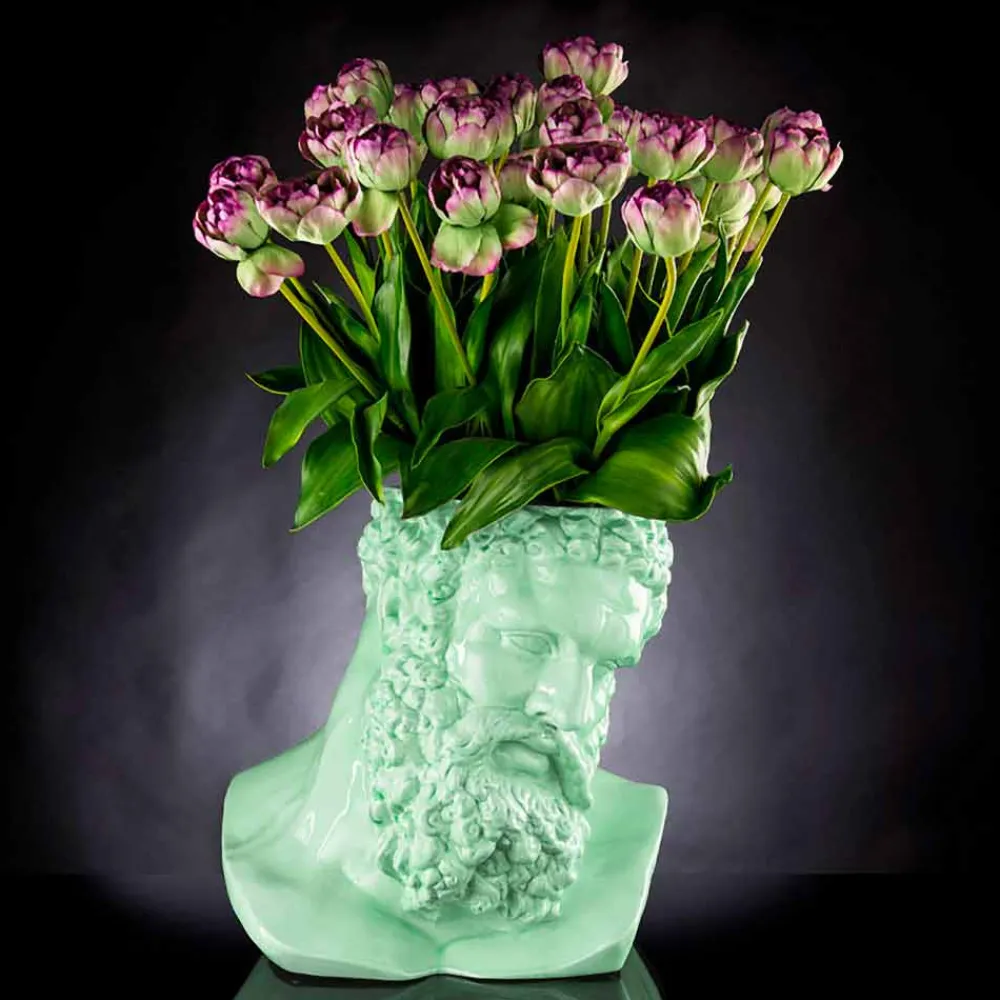 Viadurini Living Deko Vasen-Handgemachte dekorative Vase aus farbiger Keramik Made in Italy - Maciste