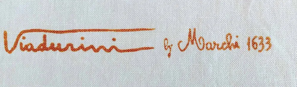 Viadurini by Marchi 1633 Küchen Schürzen-Handgemachte Schürze Handgemachter Druck Einzigartiges Stück aus Baumwolle - Viadurini von Marchi