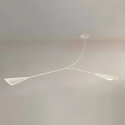 Viadurini Lighting Moderne Kronleuchter-Handgemachter Kronleuchter aus weiß lackiertem Stahl Hergestellt in Italien - Elica