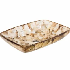 Viadurini Bathroom Harzwaschbecken-Handgemachtes Design-Aufsatzwaschbecken aus künstlichem Harz Inez