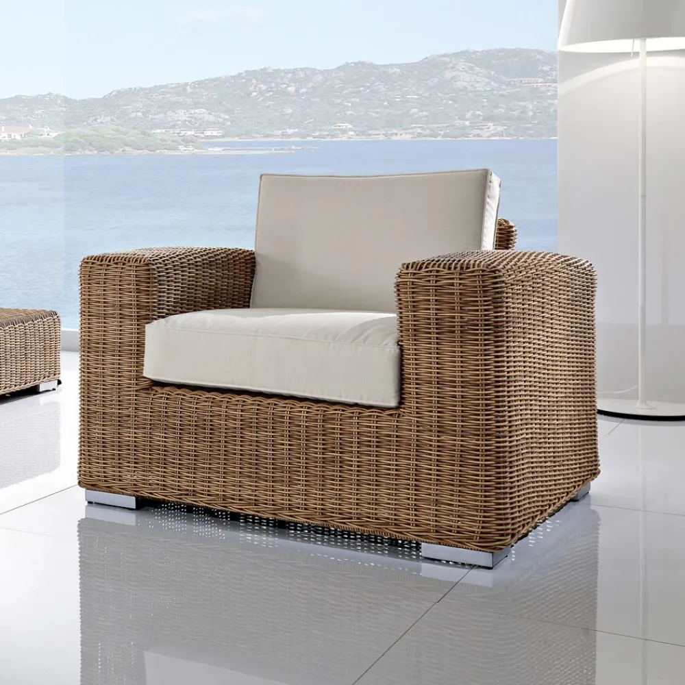 Viadurini in the Garden Garten Lounge Set-Handgewebte Gartenlounge aus Polyrattan - Yoko