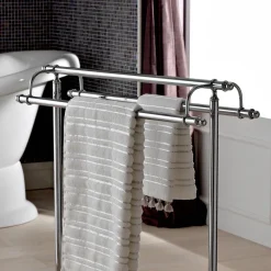 Viadurini Bathroom Badetuchhalter-Handtuchhalter aus Messing im Vintage-Stil Made in Italy - Umaima