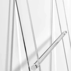 Viadurini Bathroom Badetuchhalter-Handtuchhalter Leiter in transparentem Plexiglas Design 2 Höhen - Trockner