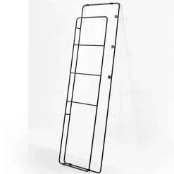 Viadurini Bathroom Badetuchhalter-Handtuchhalter mit 4 Stangen und 3 Metallhaken - Kopfhörer