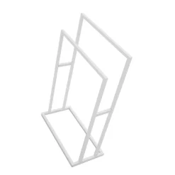 Viadurini Bathroom Badetuchhalter-Handtuchhalter mit zwei Metallstangen - Immer