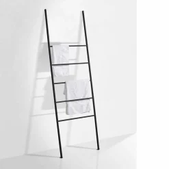 Viadurini Bathroom Badetuchhalter-Handtuchleiter in modernem Design aus weißem oder schwarzem Metall - Oppalà