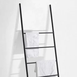 Viadurini Bathroom Badetuchhalter-Handtuchleiter in modernem Design aus weißem oder schwarzem Metall - Oppalà