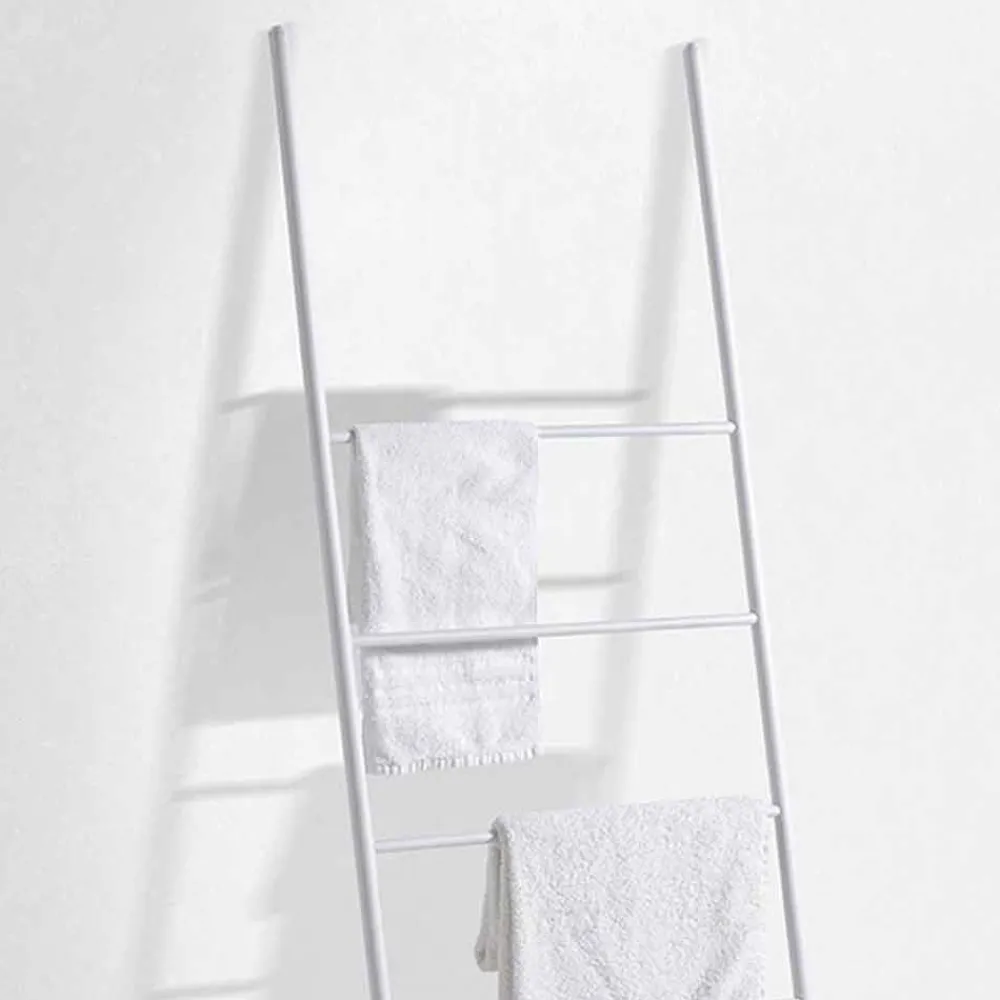 Viadurini Bathroom Badetuchhalter-Handtuchleiter in modernem Design aus weißem oder schwarzem Metall - Oppalà