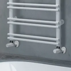 Viadurini Radiators Hybrid Heizkörper-Handtuchwärmer mit gemischtem System aus Kohlenstoffstahl – Praline