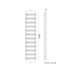 Viadurini Radiators Hybrid Heizkörper-Handtuchwärmer mit gemischtem System aus Kohlenstoffstahl – Praline