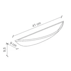 Ferroluce Vintage Wandleuchten-Handwerkliche Keramik-Wandlampe und handbemalte blaue Dekorationen - Triest