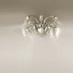 Viadurini Lighting Moderne Wandleuchten-Handwerkliche Wandlampe aus venezianischem Glas und Metall Made in Italy - Jason