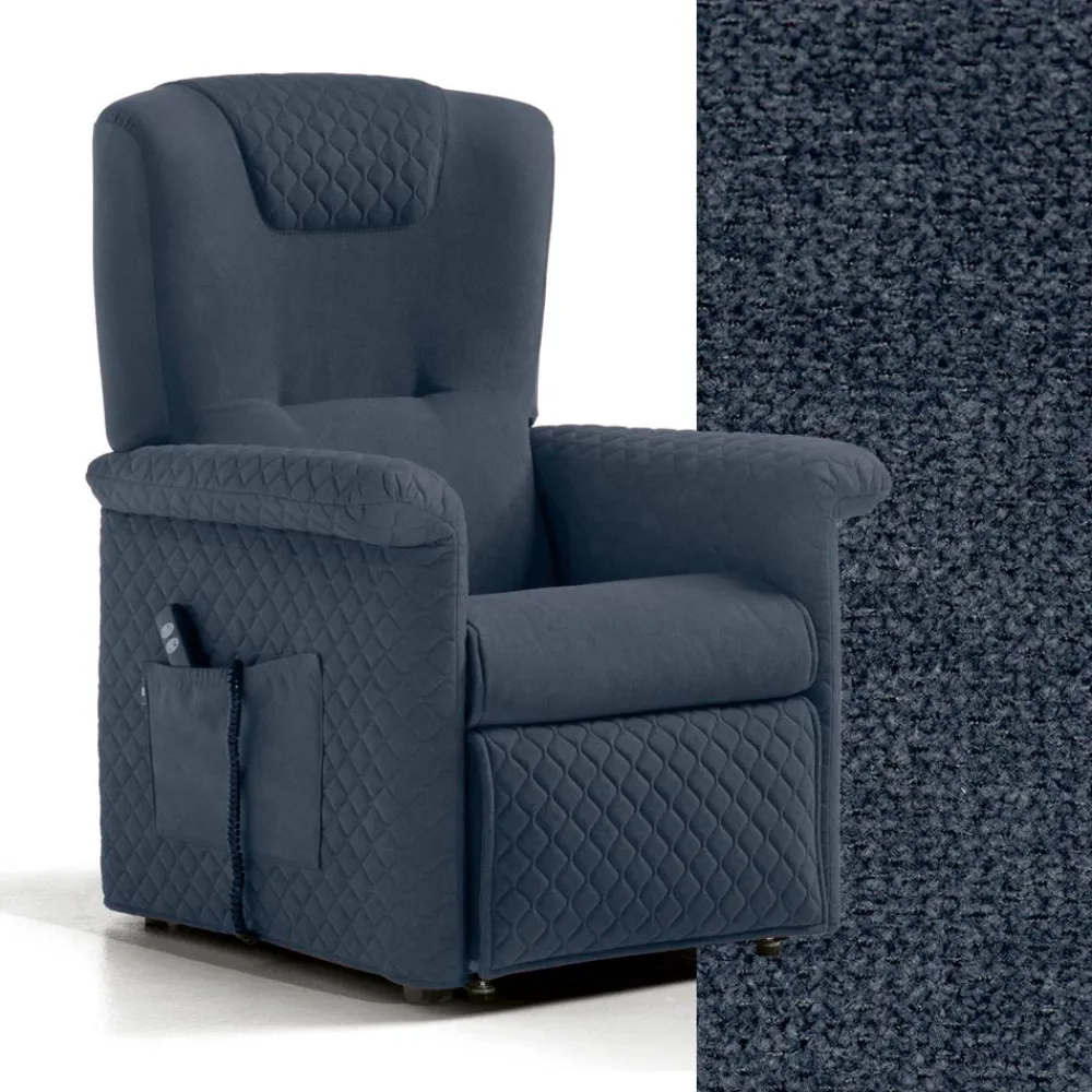 Viadurini Living Aufstehsessel Und Massagesessel-Hebestuhl mit 2 Motoren und Hebe-/Entspannungs-/Bettfunktionen, hergestellt in Italien – Giorgia