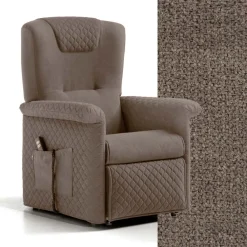 Viadurini Living Aufstehsessel Und Massagesessel-Hebestuhl mit 2 Motoren und Hebe-/Entspannungs-/Bettfunktionen, hergestellt in Italien – Giorgia