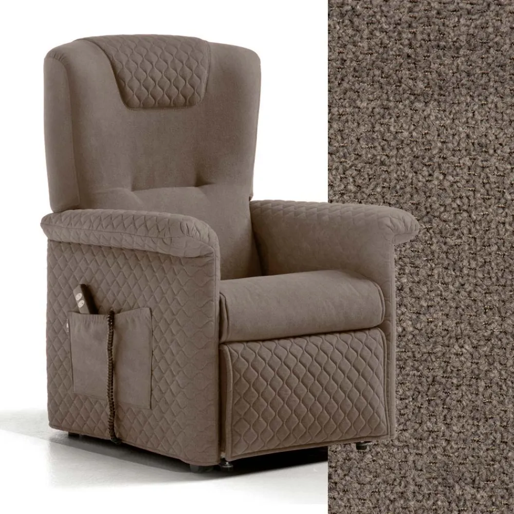 Viadurini Living Aufstehsessel Und Massagesessel-Hebestuhl mit 2 Motoren und Hebe-/Entspannungs-/Bettfunktionen, hergestellt in Italien – Giorgia