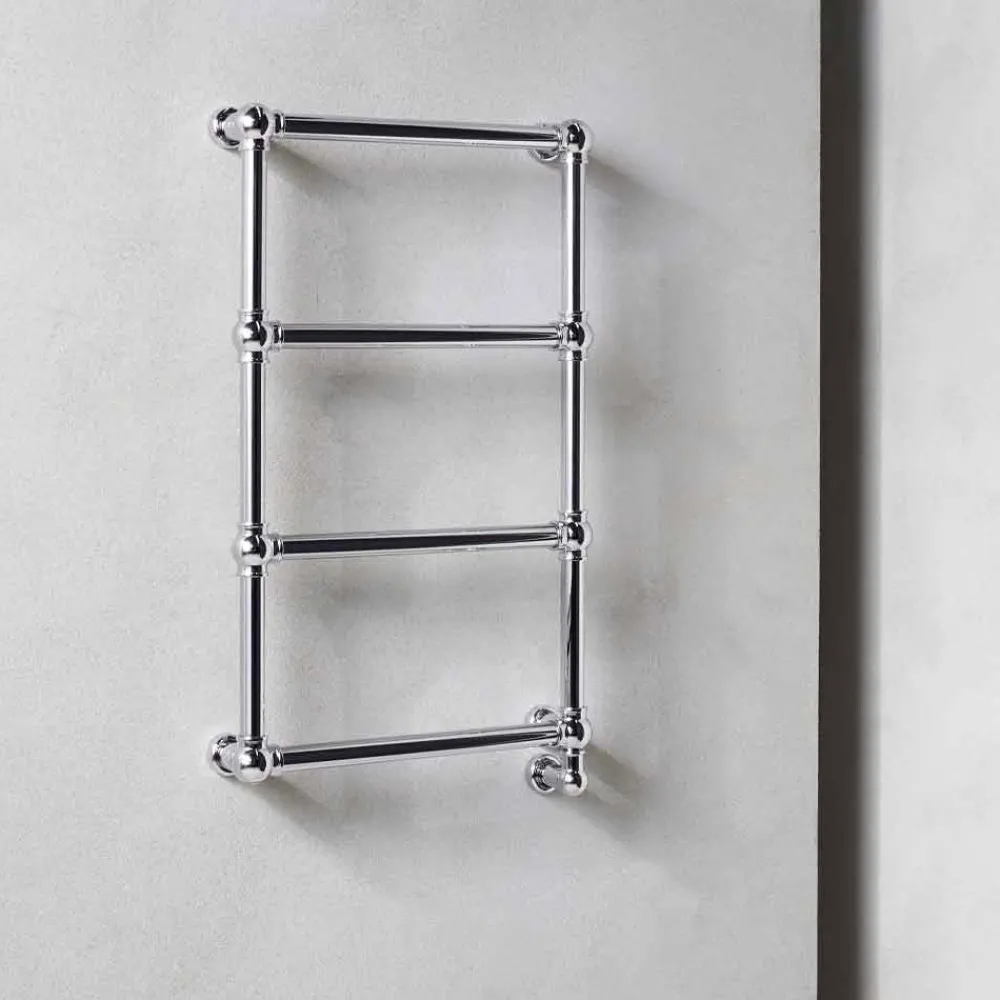 Viadurini Radiators Handtuchheizkörper Elektrisch-Heizkörper Chrom Handtuchwärmer Chrom aus klassischem Messing 200 W - Caesar