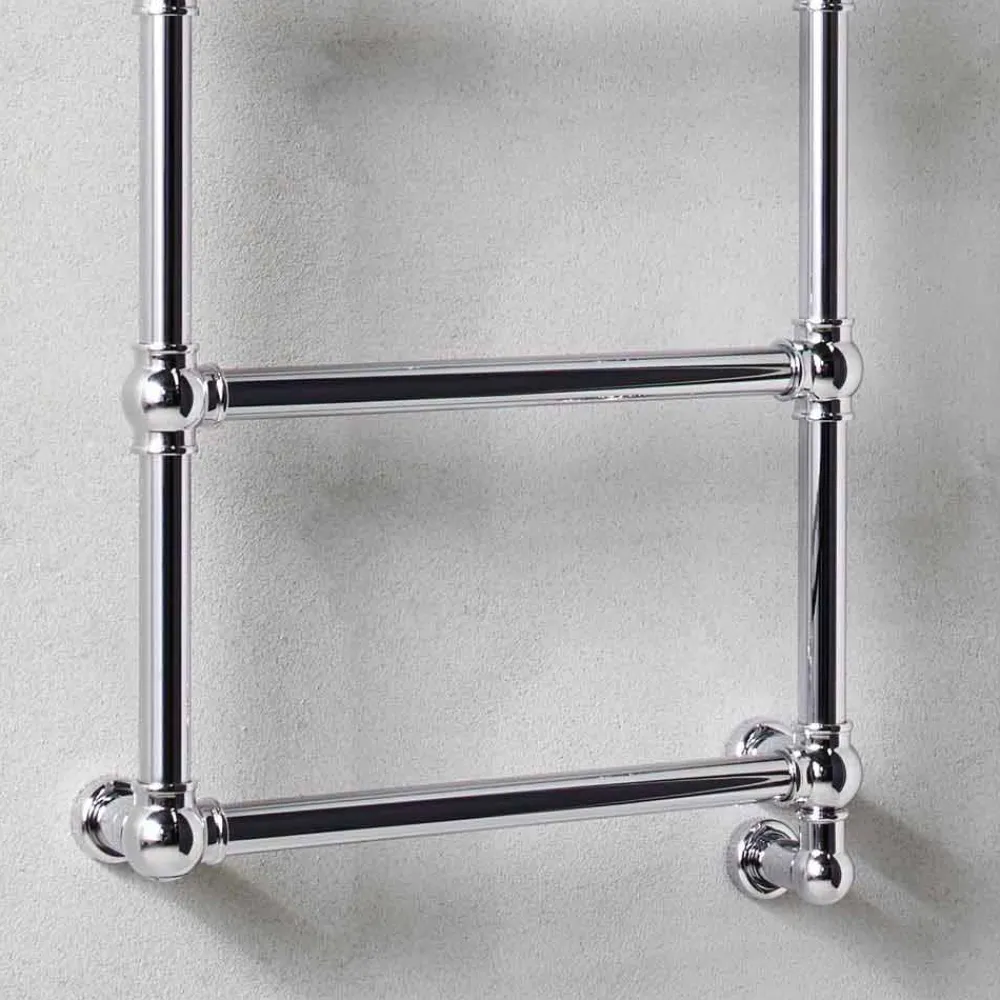 Viadurini Radiators Handtuchheizkörper Elektrisch-Heizkörper Chrom Handtuchwärmer Chrom aus klassischem Messing 200 W - Caesar