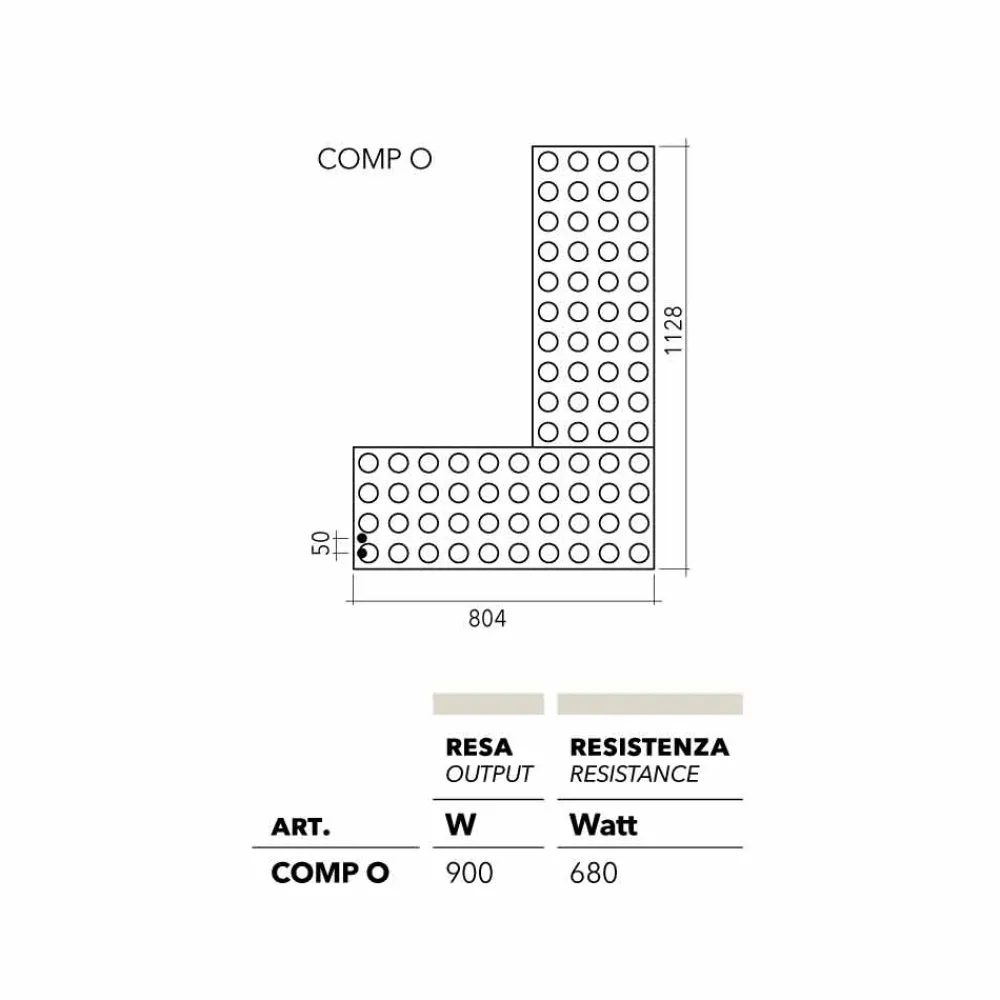 Scirocco H Heizkörper Hydraulisch-Heizkörper hydraulisch Lego in modernem Design Brick von