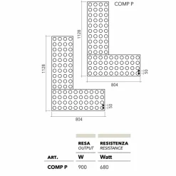 Scirocco H Heizkörper Hydraulisch-Heizung Lego hydraulisch Made in Italy brick von