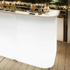 SLIDE Gartenideen|Bartheke Für Zuhause-Helle Bartheke im Außenbereich Break Corner, hergestellt in Italien