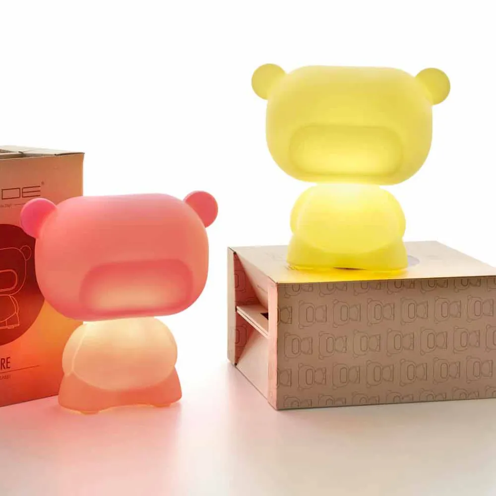 SLIDE Design Tischlampen-Helle bärförmige Tischleuchte Pure, made in Italy