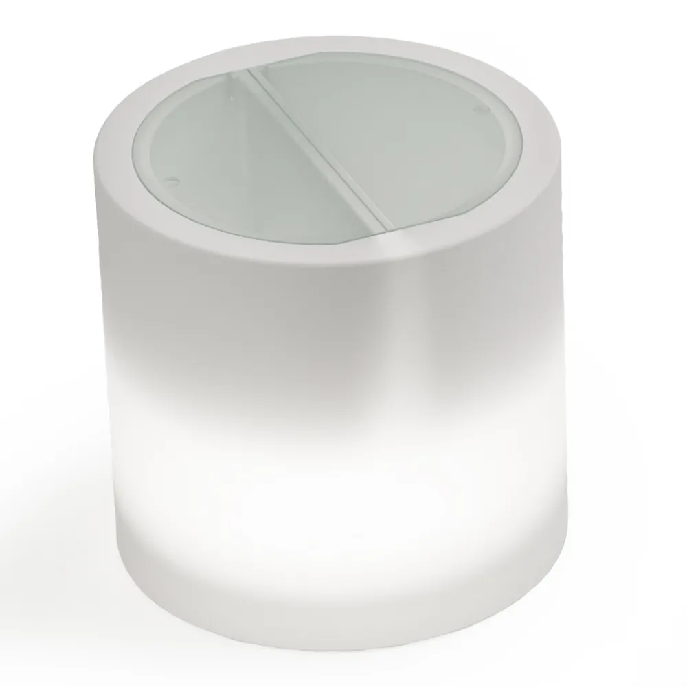 Viadurini in the Garden Lichtmöbel-Heller Garten-Couchtisch aus weißem Polyethylen Made in Italy - Trek