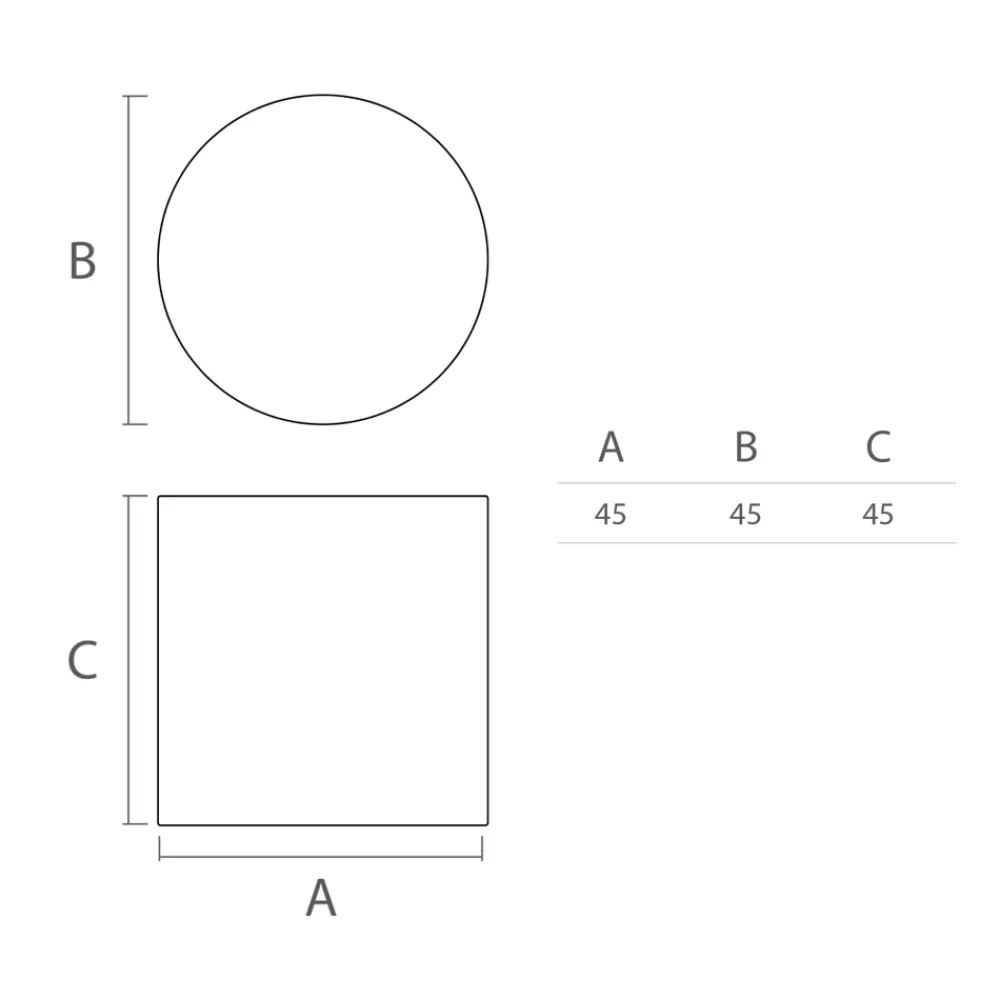 Viadurini in the Garden Lichtmöbel-Heller Outdoor-Couchtisch aus weißem Polyethylen Made in Italy - Derti