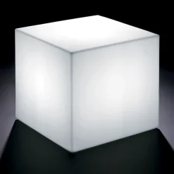 Viadurini in the Garden Lichtmöbel-Heller Outdoor-Couchtisch aus weißem Polyethylen Made in Italy - Derti