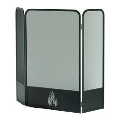 Viadurini Fire Design Funkenschutz Kamin-Herdschutz mit 3 Metalltüren, hergestellt in Italien – Cigno