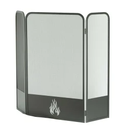 Viadurini Fire Design Funkenschutz Kamin-Herdschutz mit 3 Metalltüren, hergestellt in Italien – Cigno