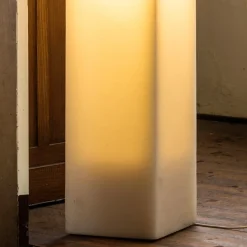 Viadurini Lighting Designer Stehlampen-High Scratched Effect Wachslampe und Made in Italy Design - Dalila