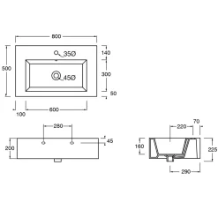 Viadurini Bathroom Keramikwaschbecken-Hänge- oder Aufsatzwaschbecken aus farbiger Keramik Made in Italy - Quadro