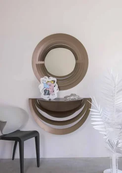 Viadurini Living Konsolentisch Flur-Hängekonsole aus Eisen in modernem Design Made in Italy - Olfeo