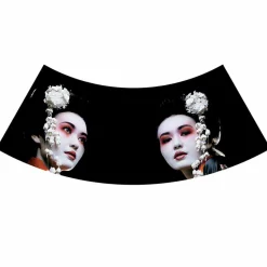 Viadurini Lighting Designer Pendelleuchten-Hängelampe aus anthrazitfarbenem Leinen mit internem Designdruck 2 Größen - Bramosia