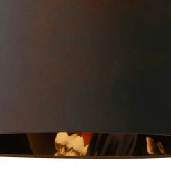 Viadurini Lighting Designer Pendelleuchten-Hängelampe aus anthrazitfarbenem Leinen mit internem Designdruck 2 Größen - Bramosia