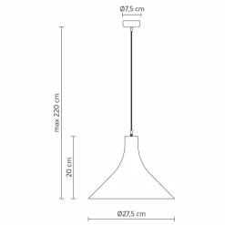 Viadurini Lighting Designer Pendelleuchten-Hängelampe aus anthrazitfarbenem Steinzeug und weißem modernem Innendesign - Edmondo