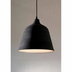Viadurini Lighting Designer Pendelleuchten-Hängelampe aus anthrazitfarbenem Steinzeug und weißem Innendesign - Edmondo