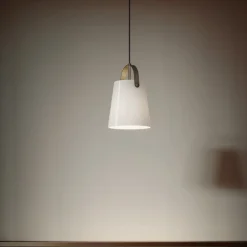 Viadurini Lighting Klassische Pendelleuchten-Hängelampe aus antikem Messing und Glas, hergestellt in Italien – Dolci