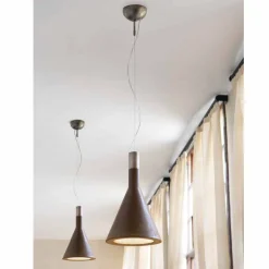 Aldo Bernardi Moderne Pendelleuchten-Hängelampe aus Beton Funnel von