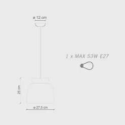 Ferroluce Moderne Pendelleuchten-Hängelampe aus farbiger Keramik, hergestellt in Italien – Corcovado