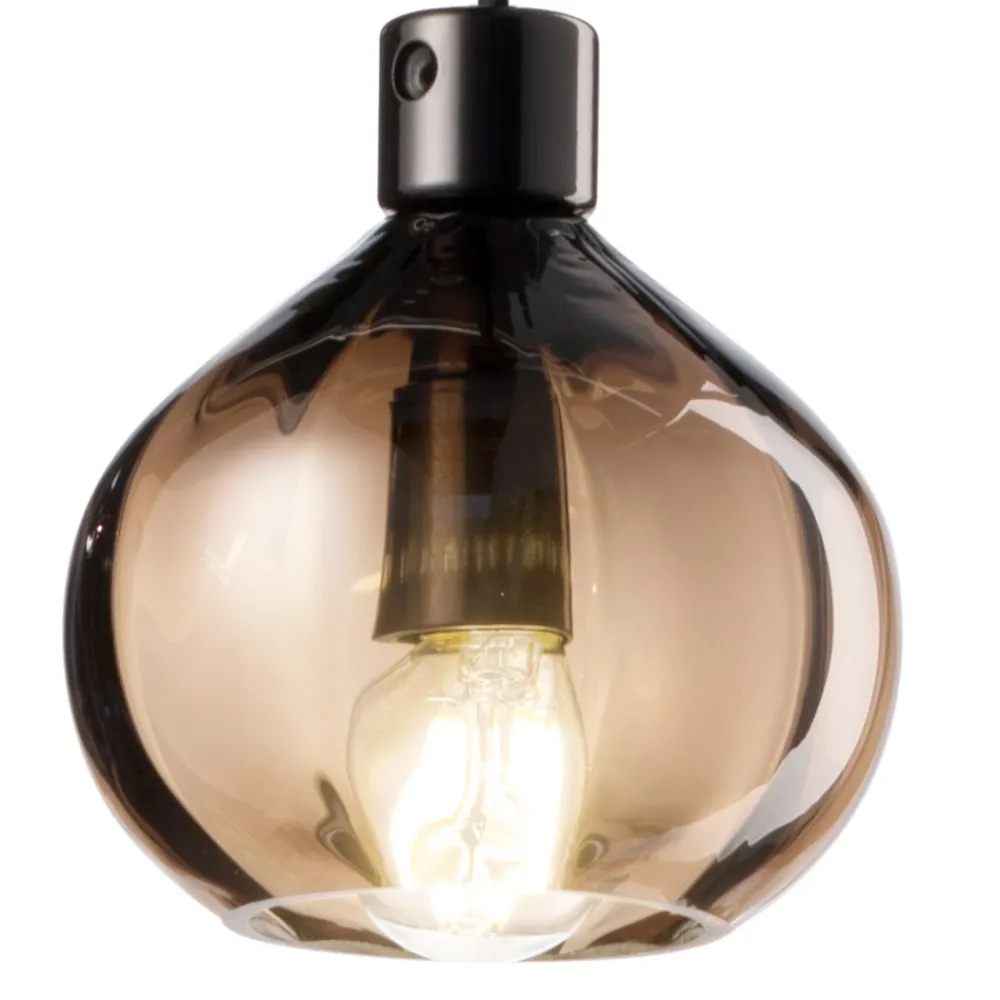 Ferroluce Moderne Pendelleuchten-Hängelampe aus Glas in 2 verschiedenen Ausführungen, hergestellt in Italien – Afoxe