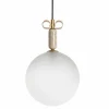 Il Fanale Moderne Pendelleuchten-Hängelampe aus Glas, Marmor und Messing Made in Italy - Bonton by