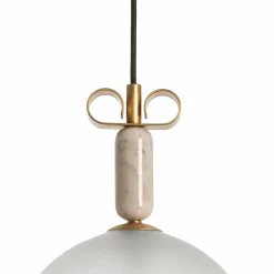 Il Fanale Moderne Pendelleuchten-Hängelampe aus Glas, Marmor und Messing Made in Italy - Bonton by