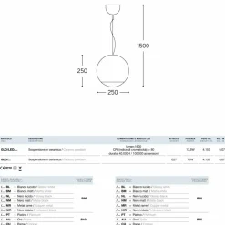 Aldo Bernardi Designer Pendelleuchten-Hängelampe aus Keramik Globo von