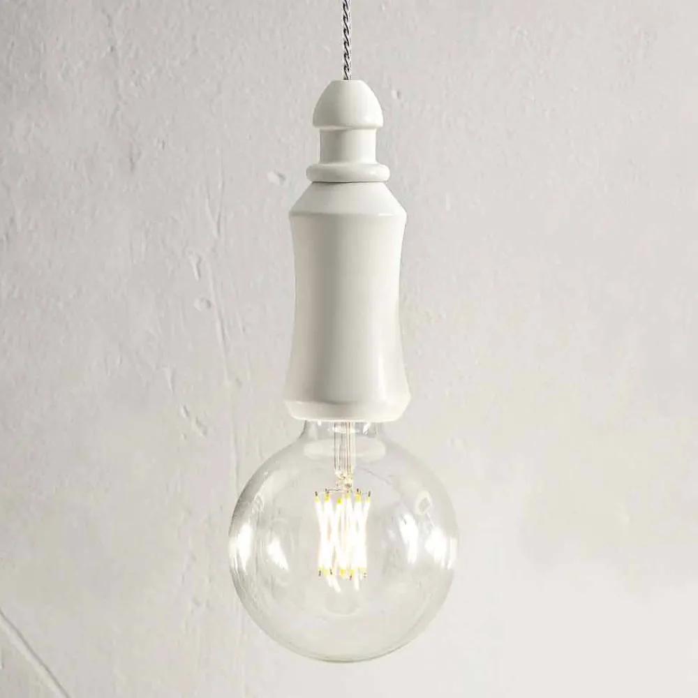 Aldo Bernardi Pendelleuchten Shabby Chic-Hängelampe aus Keramik Shabby - Fate