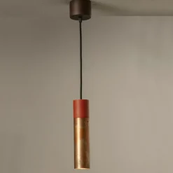 Toscot Moderne Pendelleuchten-Hängelampe aus Keramik und Kupfer handgefertigt in Italien - Match